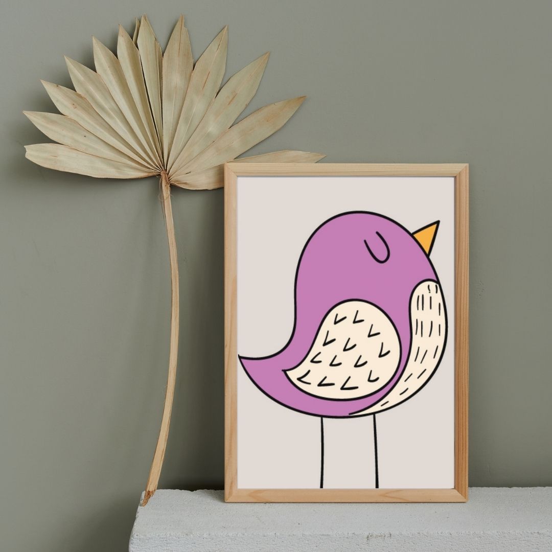 "Woodland Friends Wall Art – Bird, Owl & Bear Nursery Prints (Set of 3)"