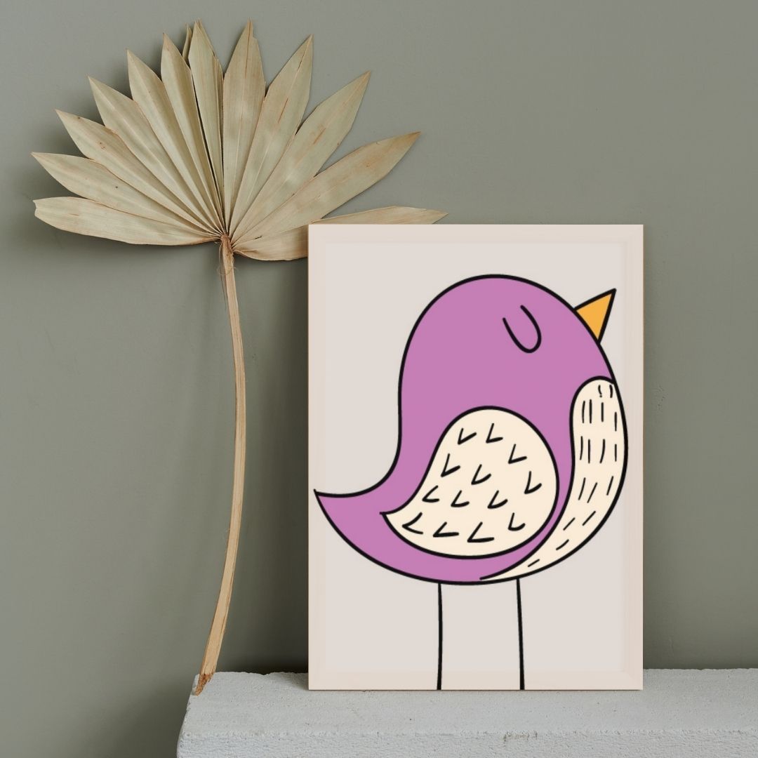 "Woodland Friends Wall Art – Bird, Owl & Bear Nursery Prints (Set of 3)"